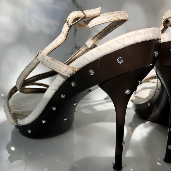 Faux diamond studded Michael Antonio heels. - Picture 3 of 4